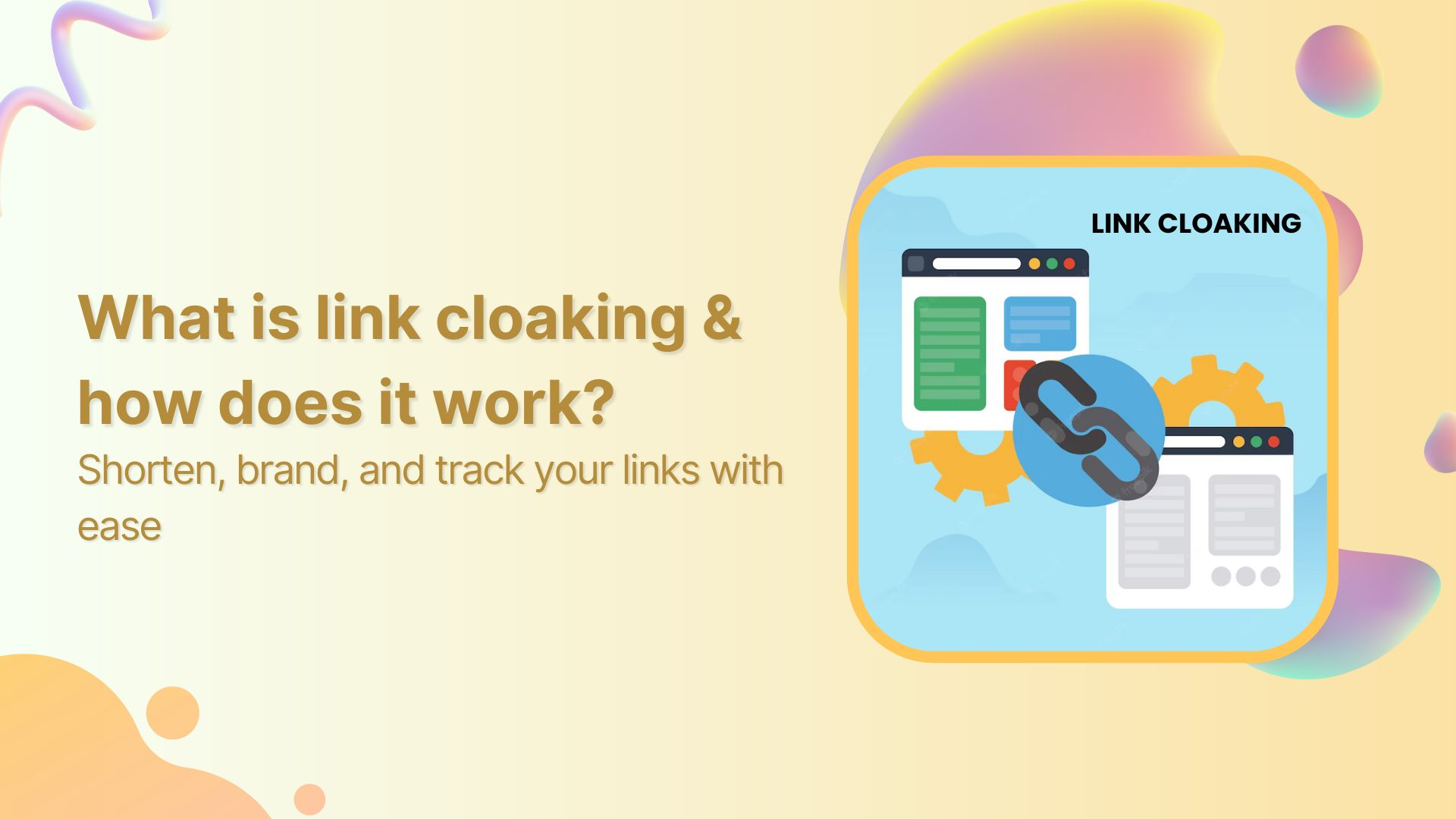 What is link cloaking &amp; how does it work?