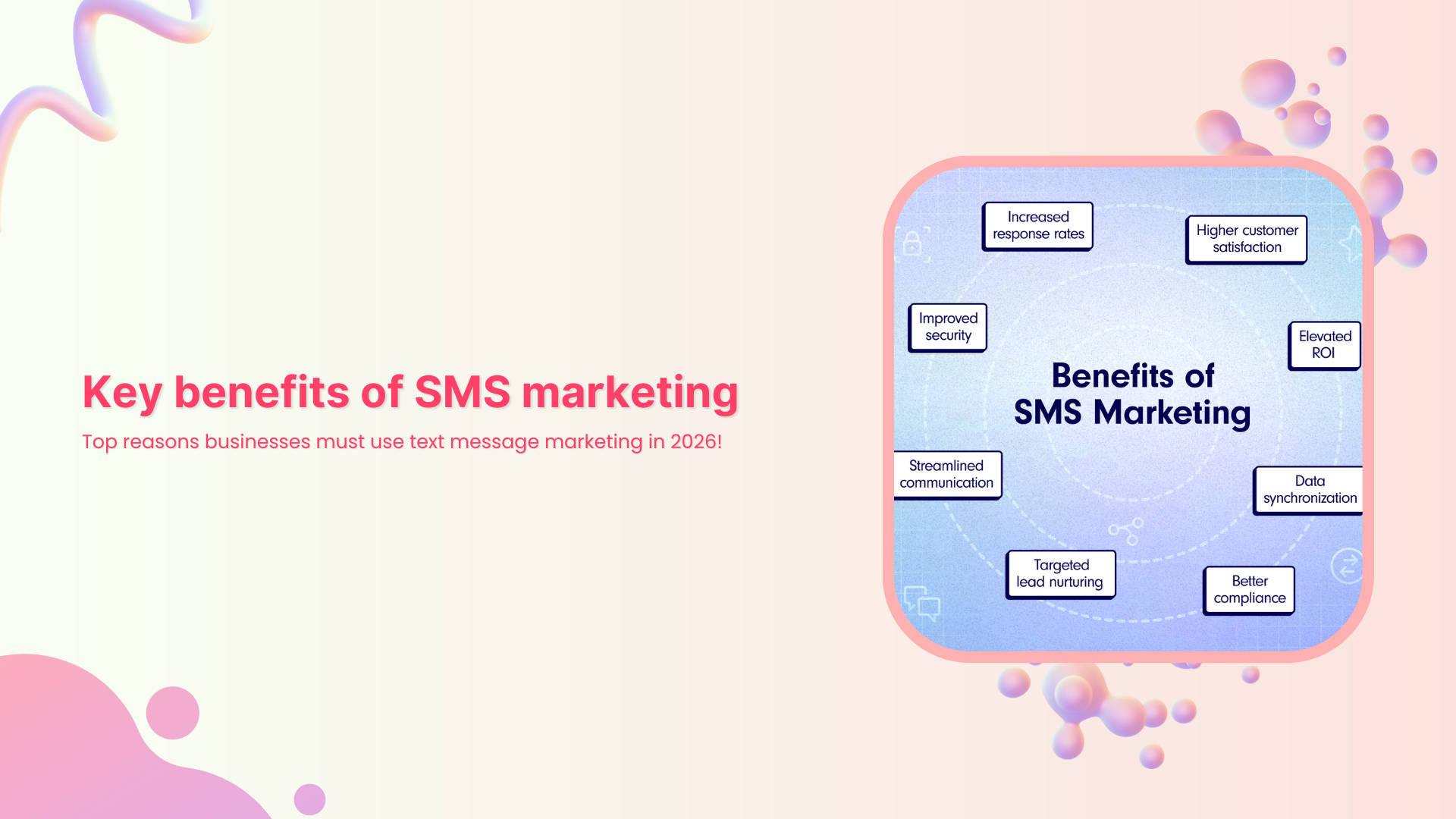 Key benefits of SMS marketing: Top reasons businesses must use text message marketing in 2026!